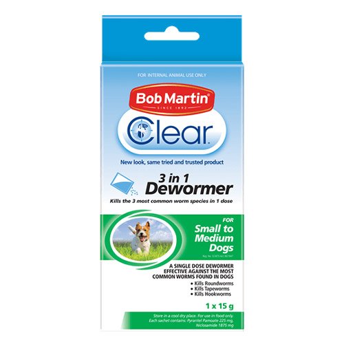 Bob Martin Clear 3 in 1 Dewormer3 in 1 Dewormer for Dogs for Dog Supplies