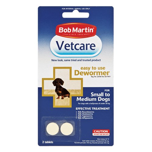 Bob Martin Vetcare Dewormer for Dog Supplies