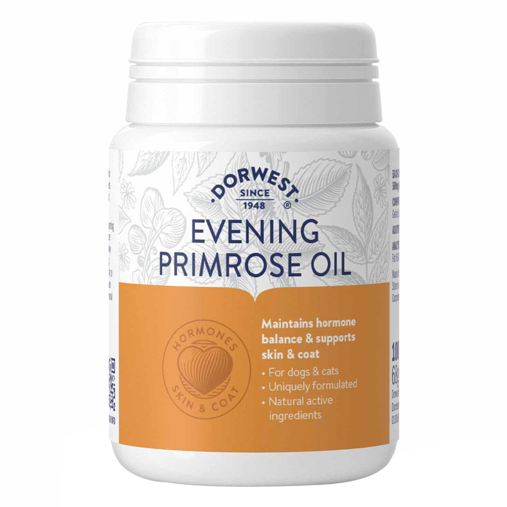 Dorwest Evening Primrose Oil Capsules For Dogs And Cats for Dog Supplies