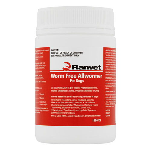 Ranvet Allwormer for Dog Supplies