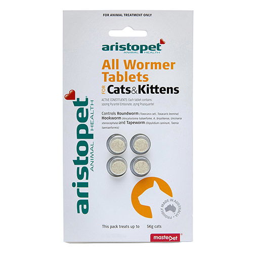 Aristopet All Wormer Tablets for Cat Supplies