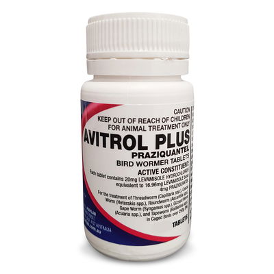 Avitrol Plus Wormer Tablets for Birds for Bird Supplies