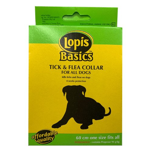 Lopis Basics Tick & Flea Collar for Dog Supplies