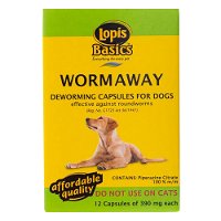 Lopis Basics Worm Away Deworming Capsules for Dog Supplies